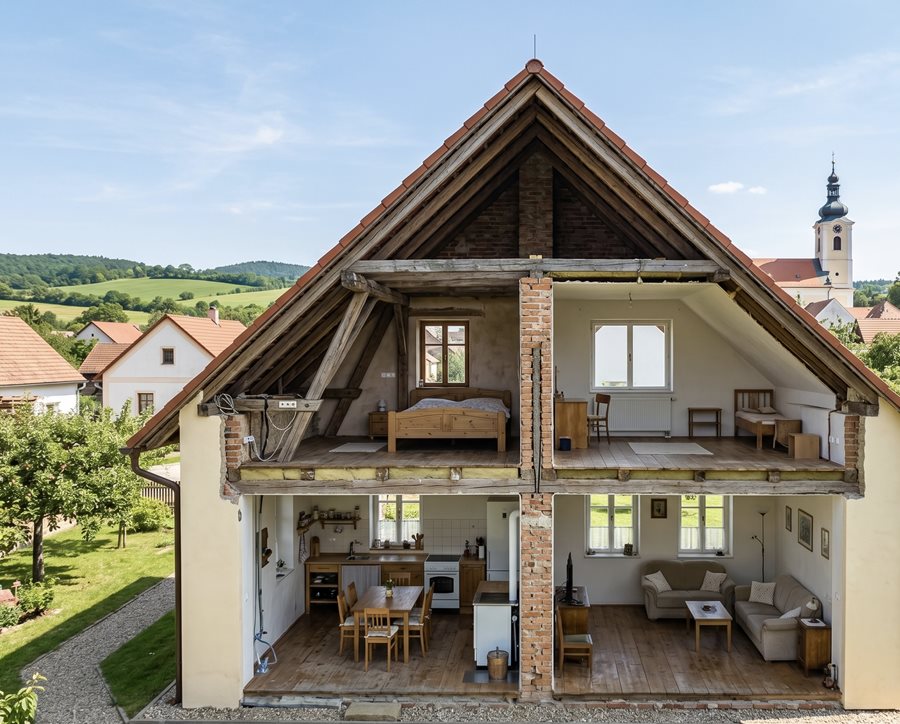 Jak prodat polovinu dvougeneračního domu? Rozdělení na jednotky je klíč k úspěchu a vyšší ceně